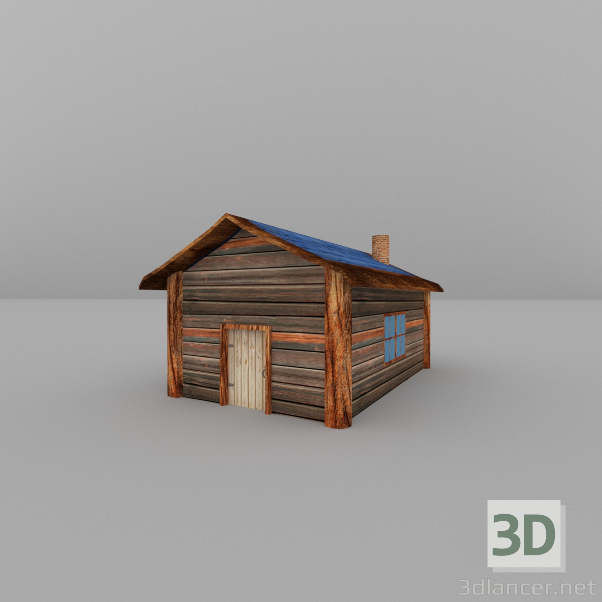 3D-Model Wooden house 