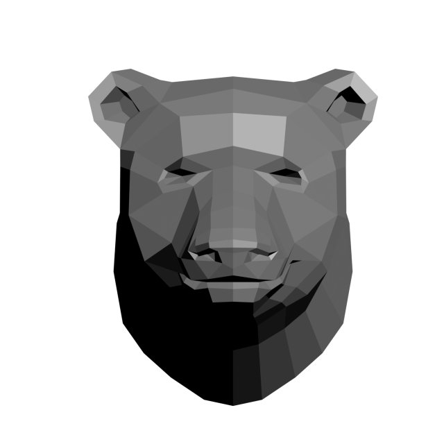 Low-poly bear model 3D Model
