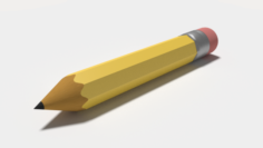 Wooden Pencil 3D Model
