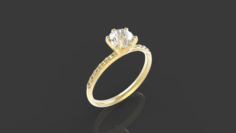 Diamond Ring – Jewelry Design 3D Model