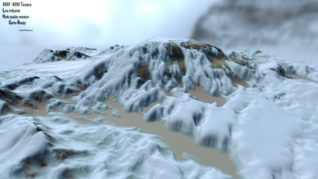 Snow terrain 3D Model