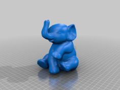 Elephant Bank 3D Print Model