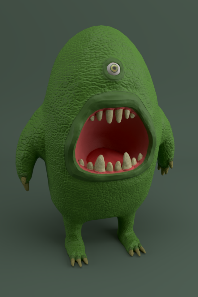 Green monster 3D Model