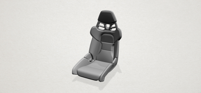Sport car seat 3D Model
