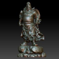 HD Scan Guan Gong 19 Statue – Ready Print 3D Model