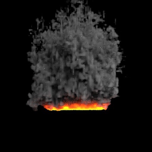 Simple fire and smoke in the cycles						 Free 3D Model