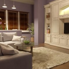 Room with balcony 3D Model