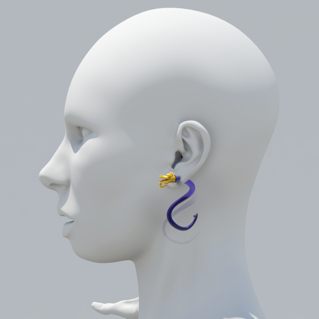 Earring-dragon 2018 3D Model