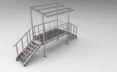 Stair with canopy 3D Model