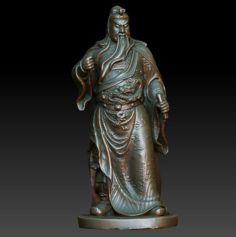 HD Scan Guan Gong 24 Statue – Ready Print 3D Model