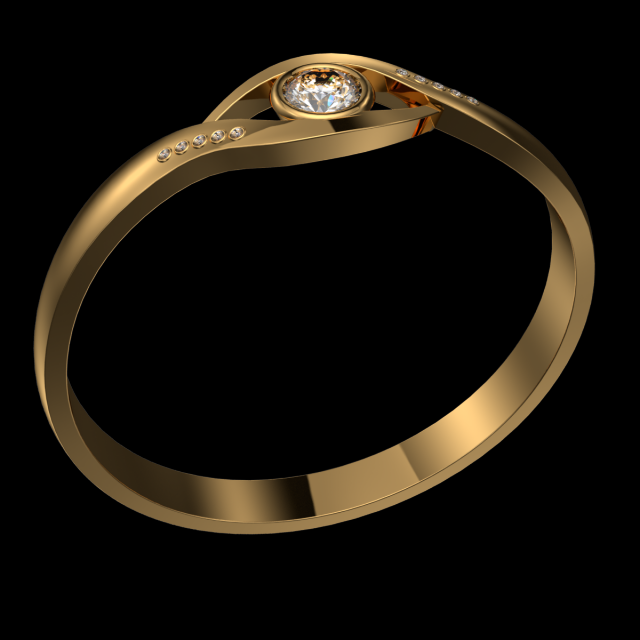 Creative Ring R20N01 Size 8 EU 3D Model