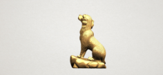 Chinese Horoscope of Dog 3D Model