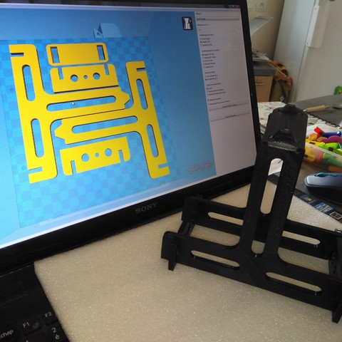 Filament coil support 3D Print Model