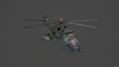 Mi-24 Hind 3D Model