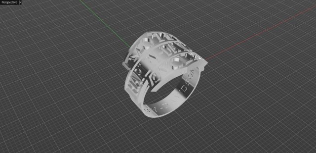 Ring for men HARLI DAVIDION 3D Model