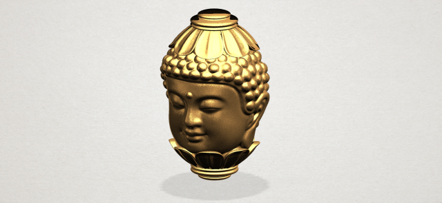 Buddha – Head Sculpture 3D Model