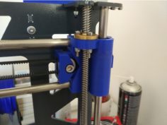 Prusa Steel X axis with tensioner and 8mm leadscrew support 3D Print Model