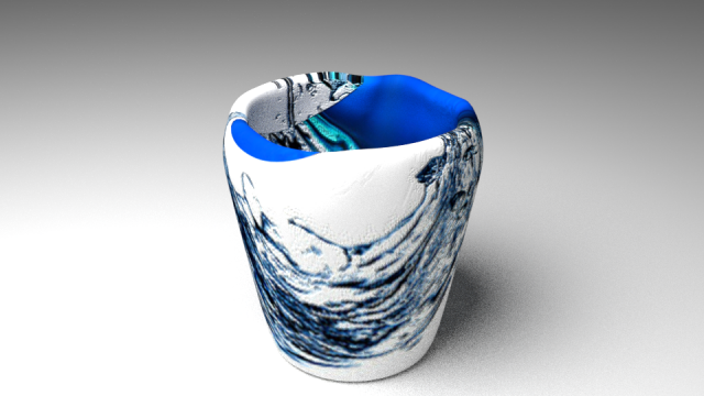 Glass in an unusual style 3D Model