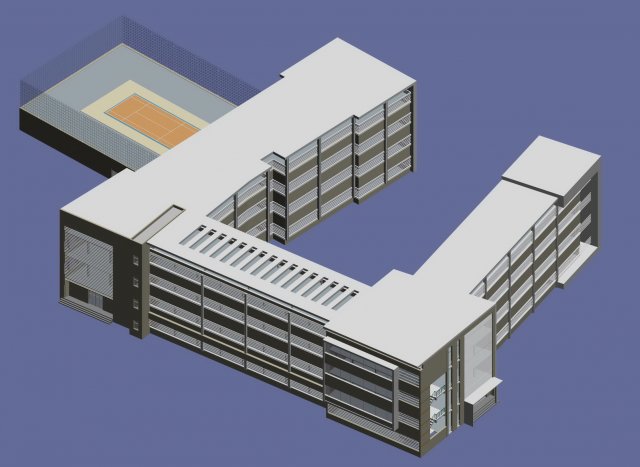 School building 135 3D Model