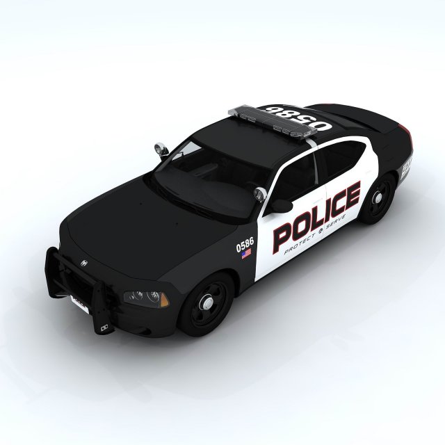 Police vehicles 3D Model