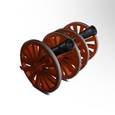 Cannon AC DC 3D Print Model