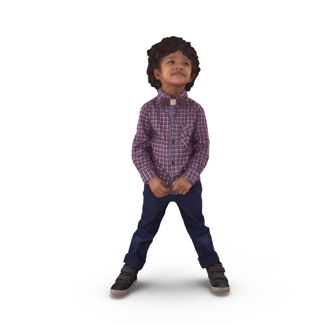 Baby Boy Standing 3D Model