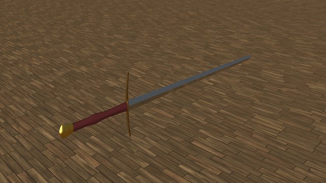 Long Sword 3D Model