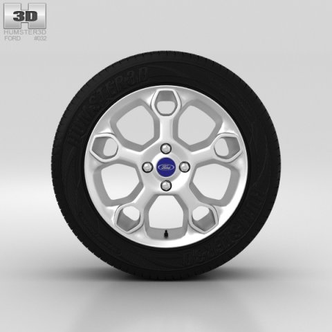 Ford Fiesta Wheel 15 inch 002 3D Model