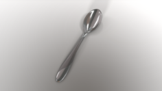 Teaspoon with Swirl Accent 3D Model