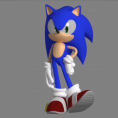 Sonic Hedgehog						 Free 3D Model