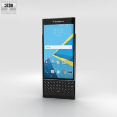 BlackBerry Priv Black 3D Model