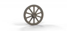 Wagon wheel Free 3D Model