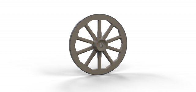 Wagon wheel Free 3D Model