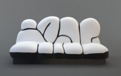 Sofa Graffiti 3D Model