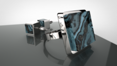 Rings – Earrings – Stone Package 3D Model