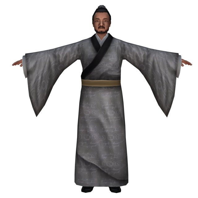 Chinese Man Character 02 3D Model