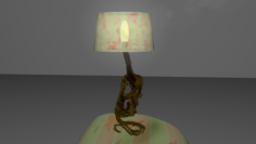 Vine Lamp With Table 3D Model