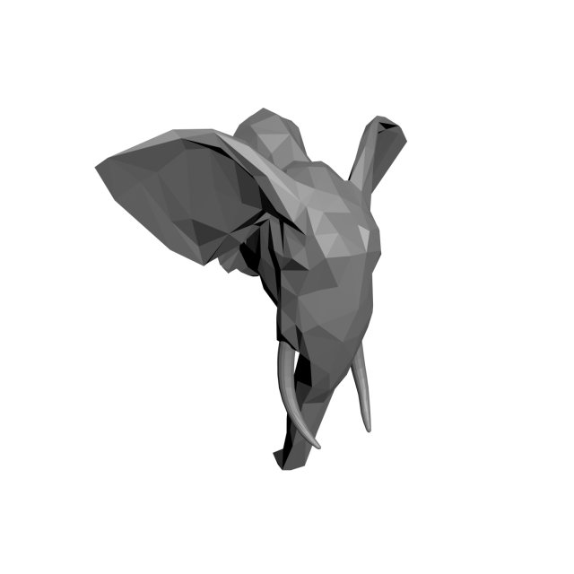 Low-poly elephant model 3D Model