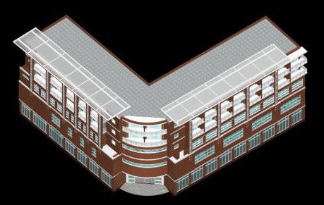 School building 071 3D Model