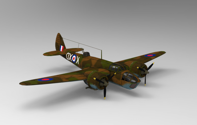 Bristol Blenheim 3D Model