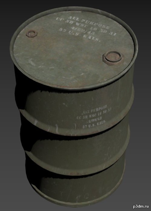 US Barrel 3D Model