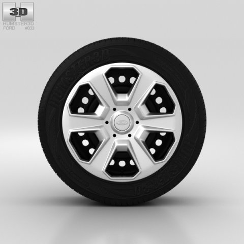 Ford Fiesta Wheel 15 inch 003 3D Model