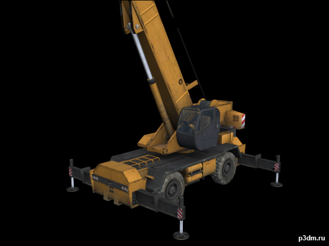 Mobile Crane 3D Model