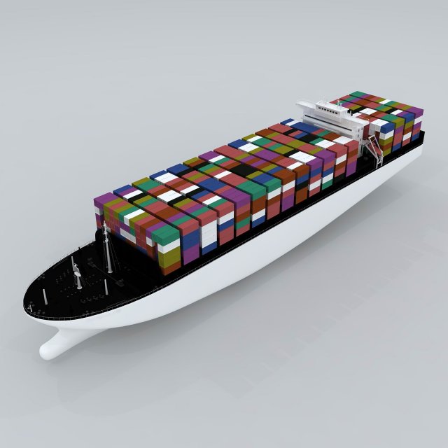 Transport freighter 58537 3D Model