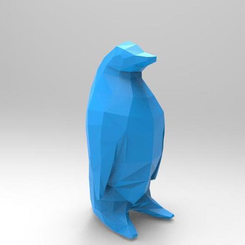 Penguin Low-poly 3D Print Model