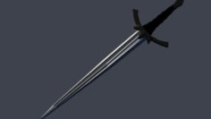 3D Low-poly Lord of the Rings Nazgul sword model 3D Model