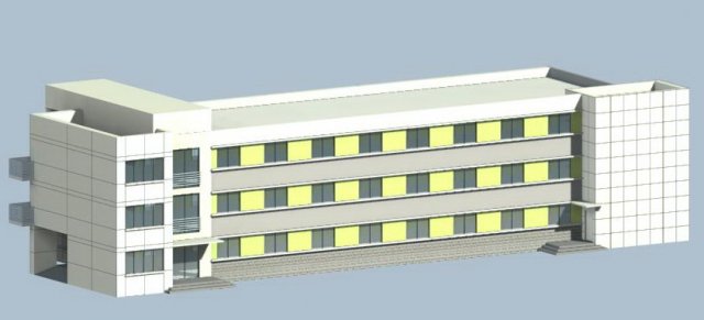 School building 028 3D Model