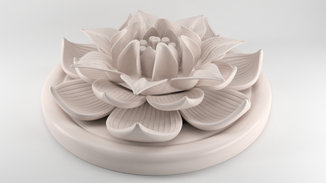 Lotus Flower figurine 3D Model