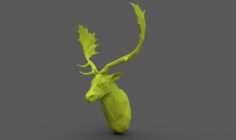 Deer Male Head 3D Model