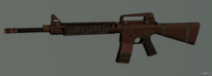 M16A3 Custom 3D Model
